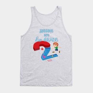 Swimming Into 2nd Grade Back To School Boy Tank Top